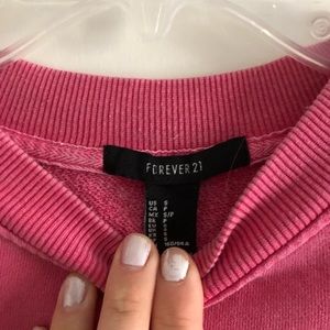 Long Sleeve Cropped Shirt Titled Milan Pink